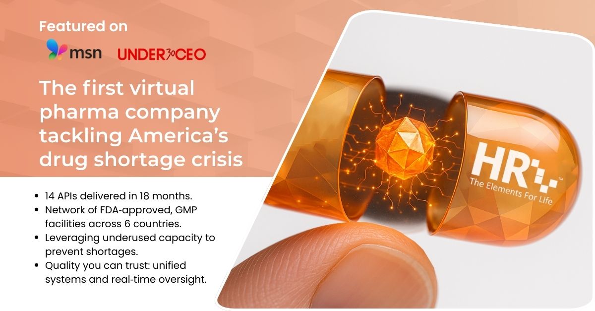 How HRV Pharma’s Virtual Model Helps Solve America’s Drug Shortage Crisis