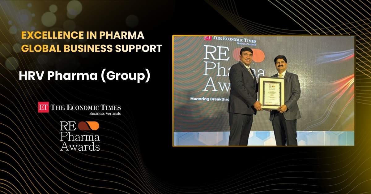 HRV Pharma Honoured at ET RE-Pharma Awards 2026 for Excellence in Pharma Global Business Support